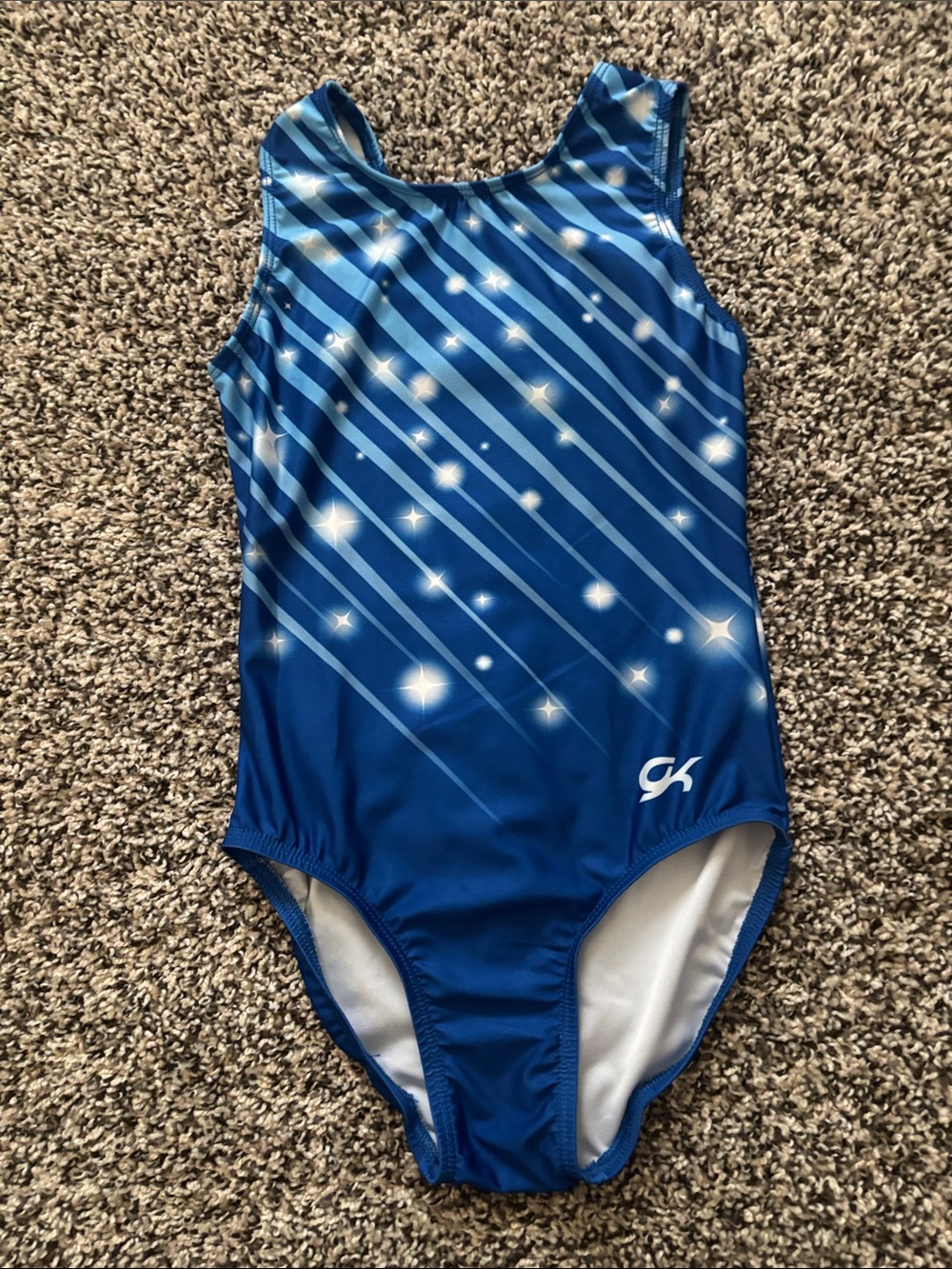 GK Blue Starburst Girls One-Piece Swimsuit